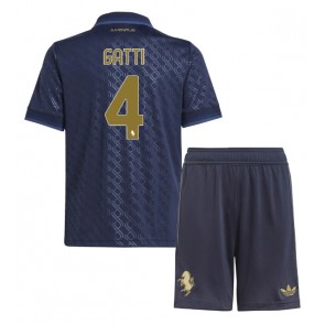 Juventus Federico Gatti #4 Dětské Alternativní dres komplet 2024-25 Krátký Rukáv (+ trenýrky)